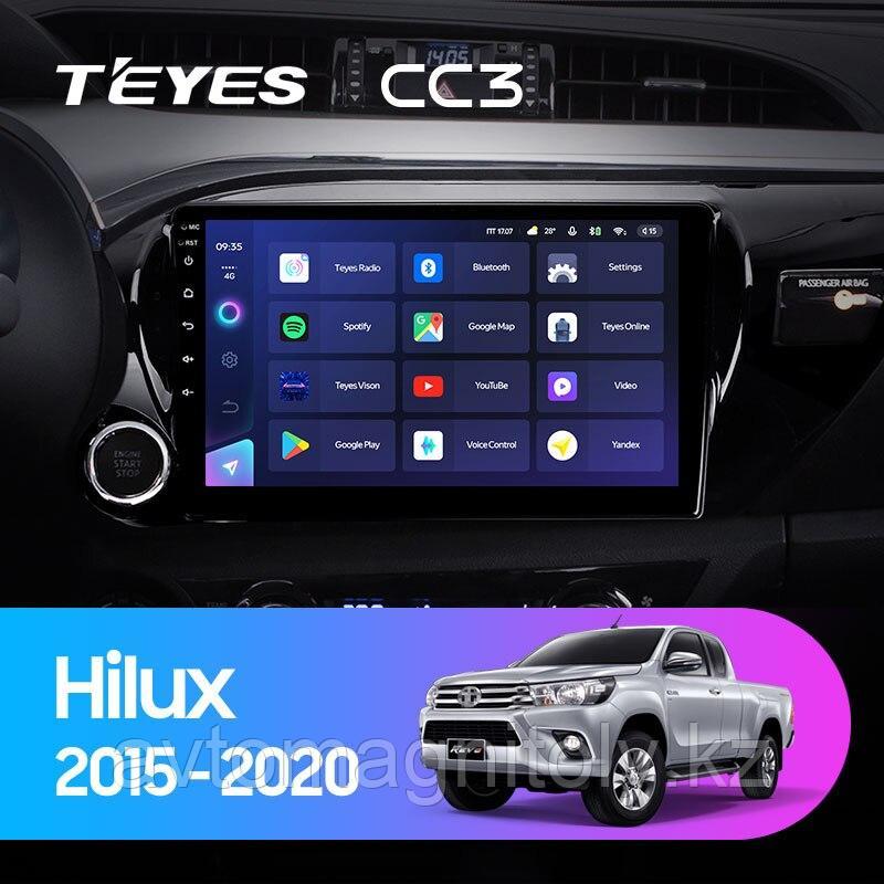 Автомагнитола Teyes CC3 4GB/32GB для Toyota Hilux 2015-2020