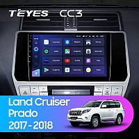 Автомагнитола Teyes CC3 4GB/32GB для Toyota Land Cruiser Prado 150 2018-2020