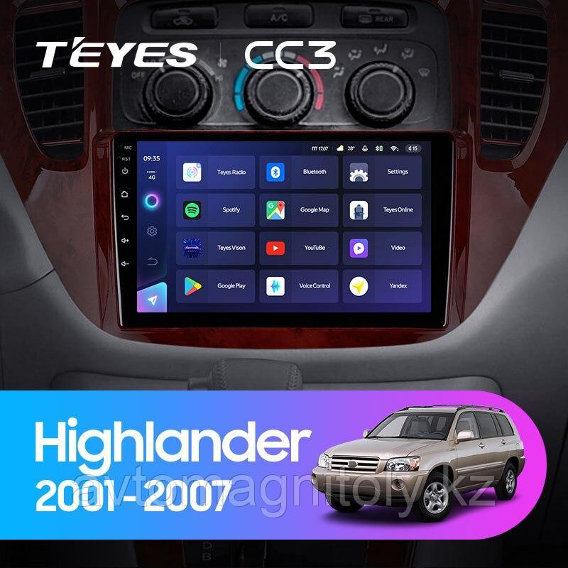 Автомагнитола Teyes CC3 4GB/32GB для Toyota Highlander 2001-2007