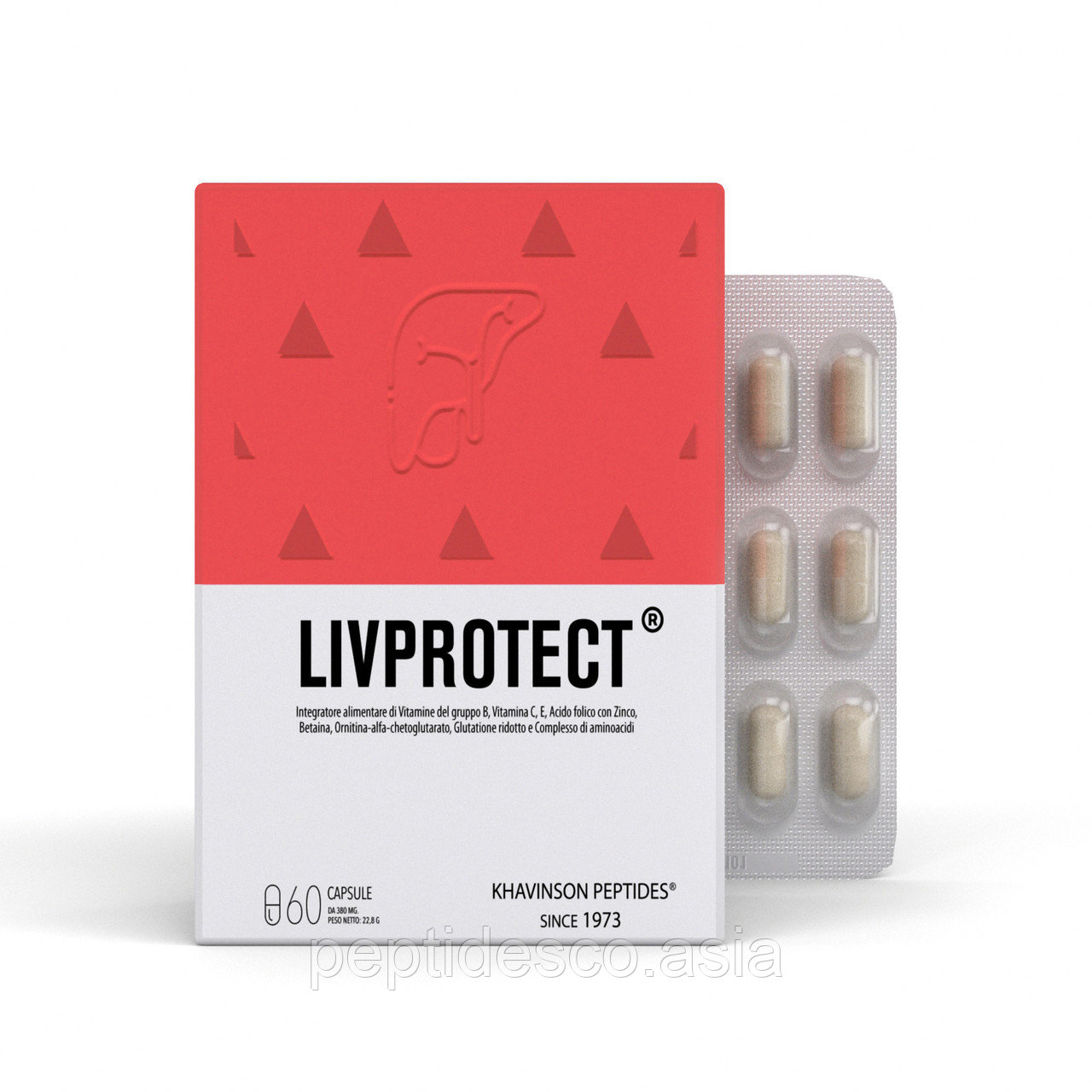 LIVPROTECT® ливпротект  60 - пептидный комплекс для печени и ЖКТ. Khavinson Peptides