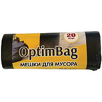 Х/т Мешок для мусора 30л КБ "Optim Bag" ПНД, 48*58см, 10мкм, черные, в рулоне (20шт) арт.255799