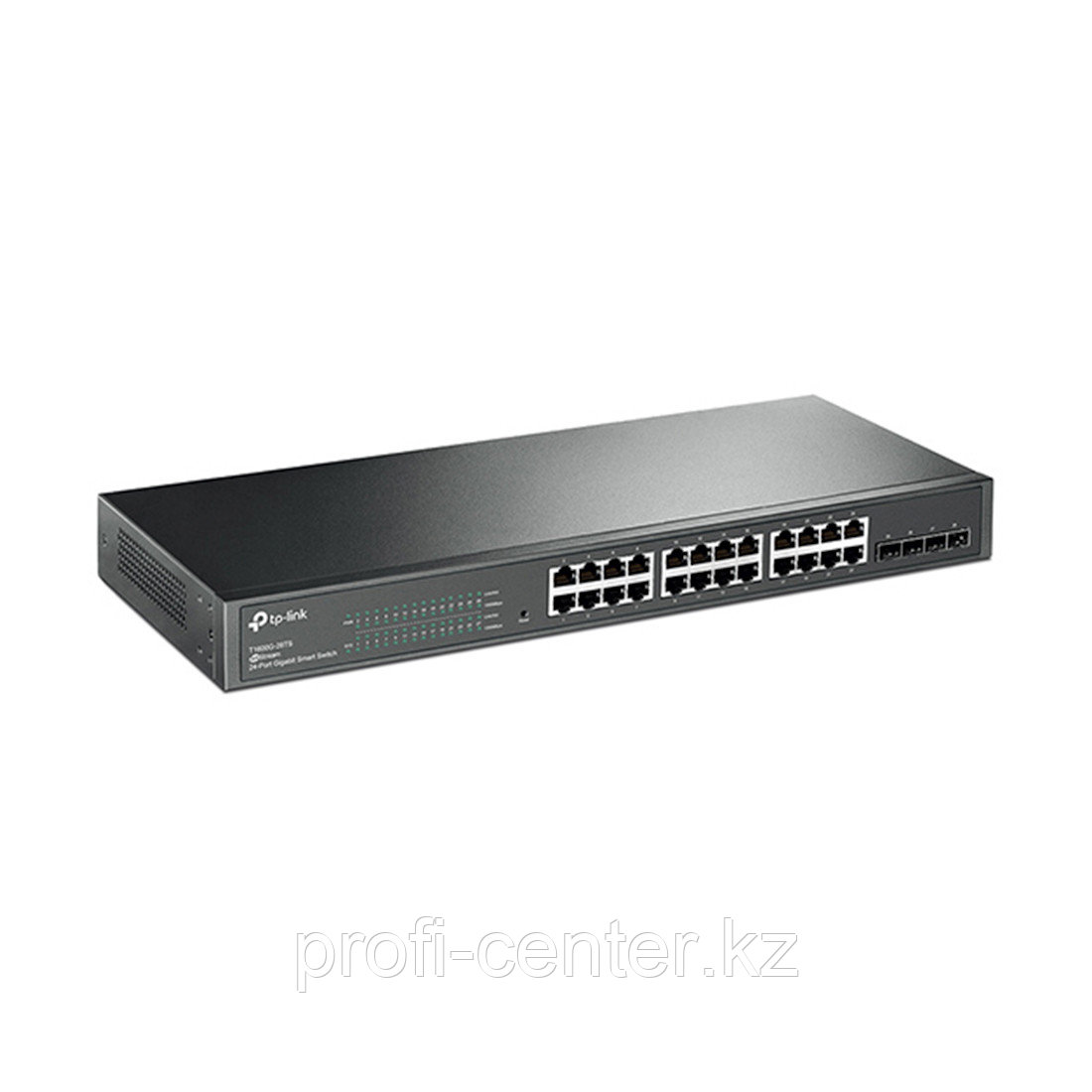 Коммутатор, TP-Link, T1600G-28TS(UN), 19-дюймовый стоечный, 24 порта 10/100/1000M + 4 SFP, Управляем