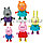 Набор фигурок игровой из серии "Свинка Пеппа" музыкальный складной домик мебель 8 фигурок персонажей, фото 7
