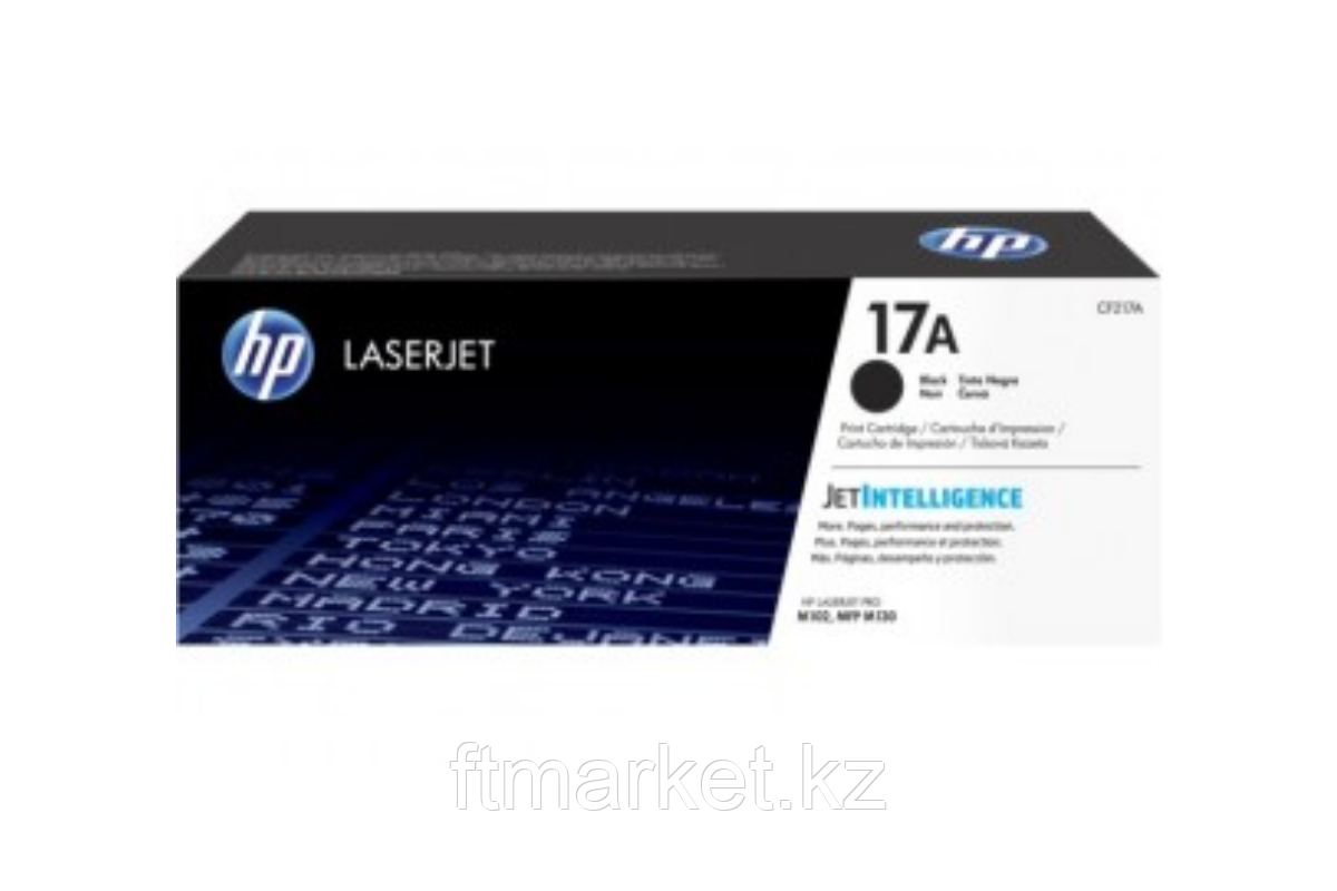 HP CF217A 17A Black Original LaserJet Toner Cartridge for LaserJet M102/M130, up to 1600 pages.