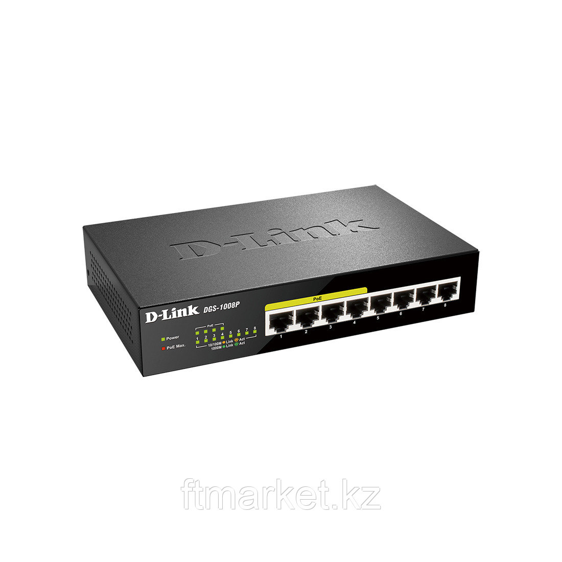 D-Link DGS-1008P/D2A Коммутатор 8-порт10/100/1000 неуправляемый с 4 PoE