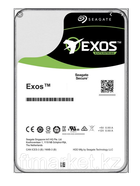 Накопитель на жестком магнитном диске Seagate Жесткий диск Exos X16 HDD 14TB 512E ST14000NM001G 3.5" SATA