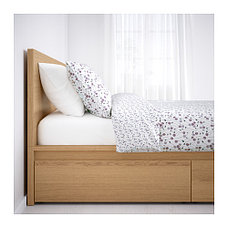 Кровать каркас 4 ящика МАЛЬМ  дубовый шпон 160х200  ИКЕА, IKEA, фото 3