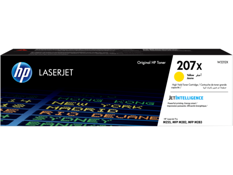 Тонер-картридж HP LaserJet 207X, желтый (W2212X)