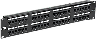 ITK 2U патч-панель кат.5Е UTP, 48 портов (Dual)