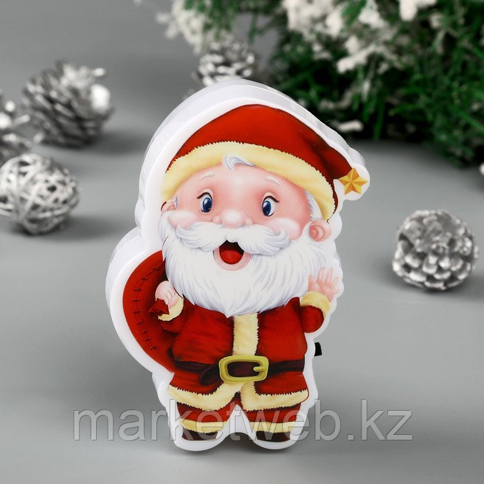 Ночник "Дед Мороз" LED 6х4,5х9,5 см. - фото 1 - id-p83536755