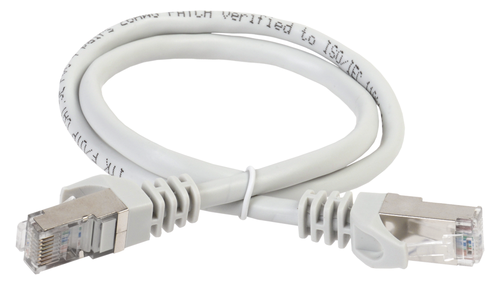 ITK Коммутационный шнур (патч-корд), кат.5Е FTP, 1,5м, серый - фото 1 - id-p83418651