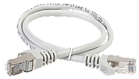 ITK Коммутационный шнур (патч-корд), кат.5Е FTP, 10м, серый