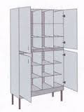 Шкаф для диагностических препаратов 800x450x1800