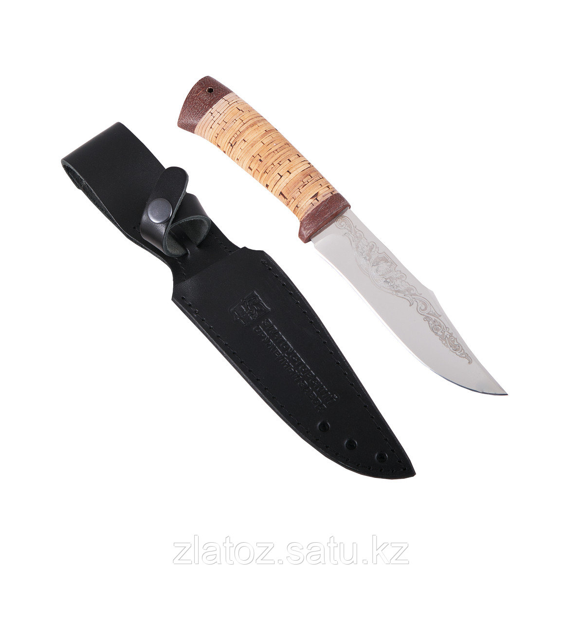 Нож охотничий "Койот" (сталь 95x18, береста) - Купить в Казахстане - фото 1 - id-p61719092
