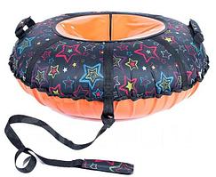 Тюбинг, ватрушка Zimpa Звезды на черном 120 см