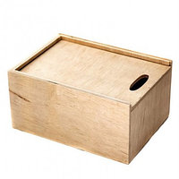 Деревянный ящик, подарочная коробка из фанеры с выдвижной крышкой