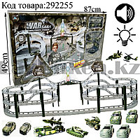 Игровой набор конструктор с треком WarSara Military Track №СМ557-600