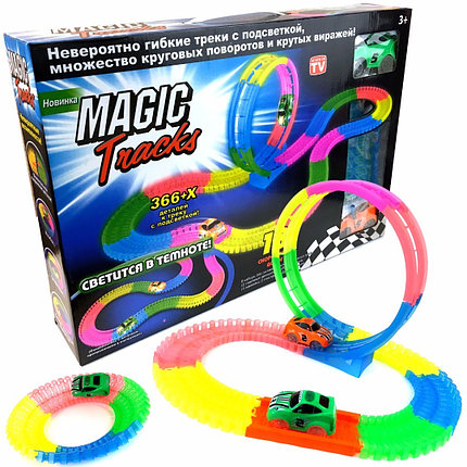 Детский гибкий гоночный трек "Magic Tracks-"366+X", фото 3