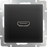 Розетка Werkel HDMI черная матовая WL08-60-11 4690389111051