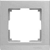 Рамка Werkel Stark на 1 пост серебряный WL04-Frame-01 4690389063688