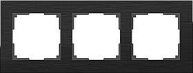 Рамка Werkel Aluminium на 3 поста алюминий черный WL11-Frame-03 4690389110467