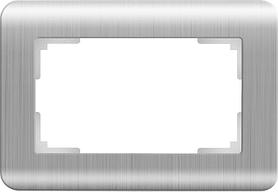 Рамка для двойной розетки Werkel Stream серебряный WL12-Frame-01-DBL 4690389131325