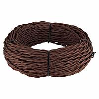 Ретро кабель Werkel витой двухжильный 1,5 мм коричневый 4690389136962