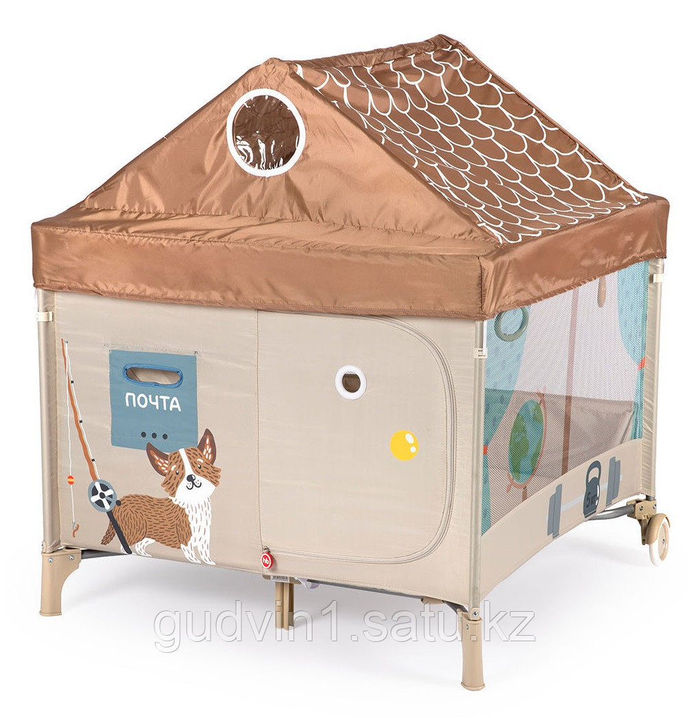 Манеж Happy Baby Alex Home Brown