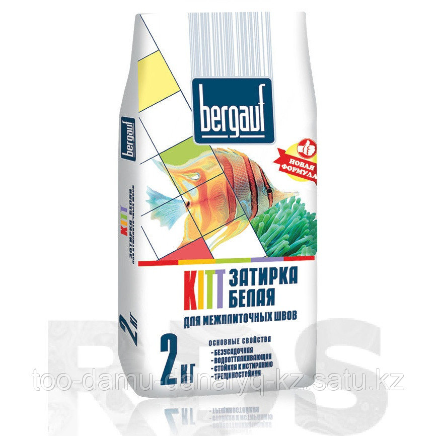 Bergauf Kitt затирка для межплиточных швов белая 2кг