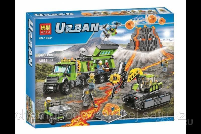 Конструктор Cities 10641 База исследователей вулканов 860 дет