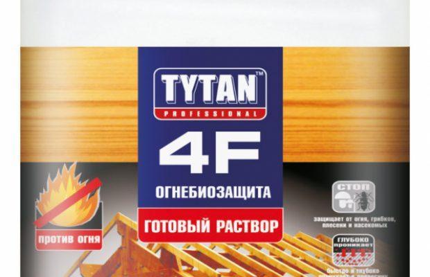 TYTAN 4F Огнебиозащита (готовый раствор), красный 10 л., фото 2
