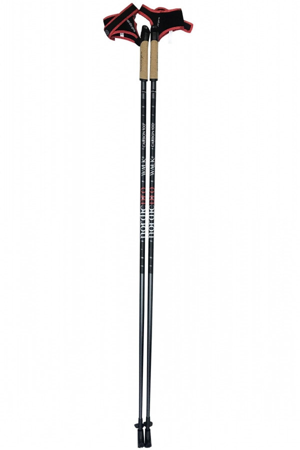 Карбоновые палки для скандинавской ходьбы Nordic pro Carbon 100% - 100 см