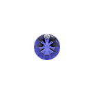 Серьги для прокола STUDEX System75 Синий кристалл с цирконом, фото 3