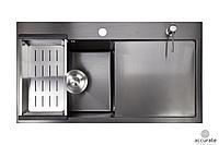 AVINA мойка на кухню 58х48 R/L черный