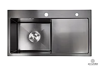 AVINA мойка на кухню 78х48 R/L черный
