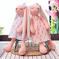 Сплюшка "Зайка" из гипоаллергенной ткани В двух расцветках! 55 см.