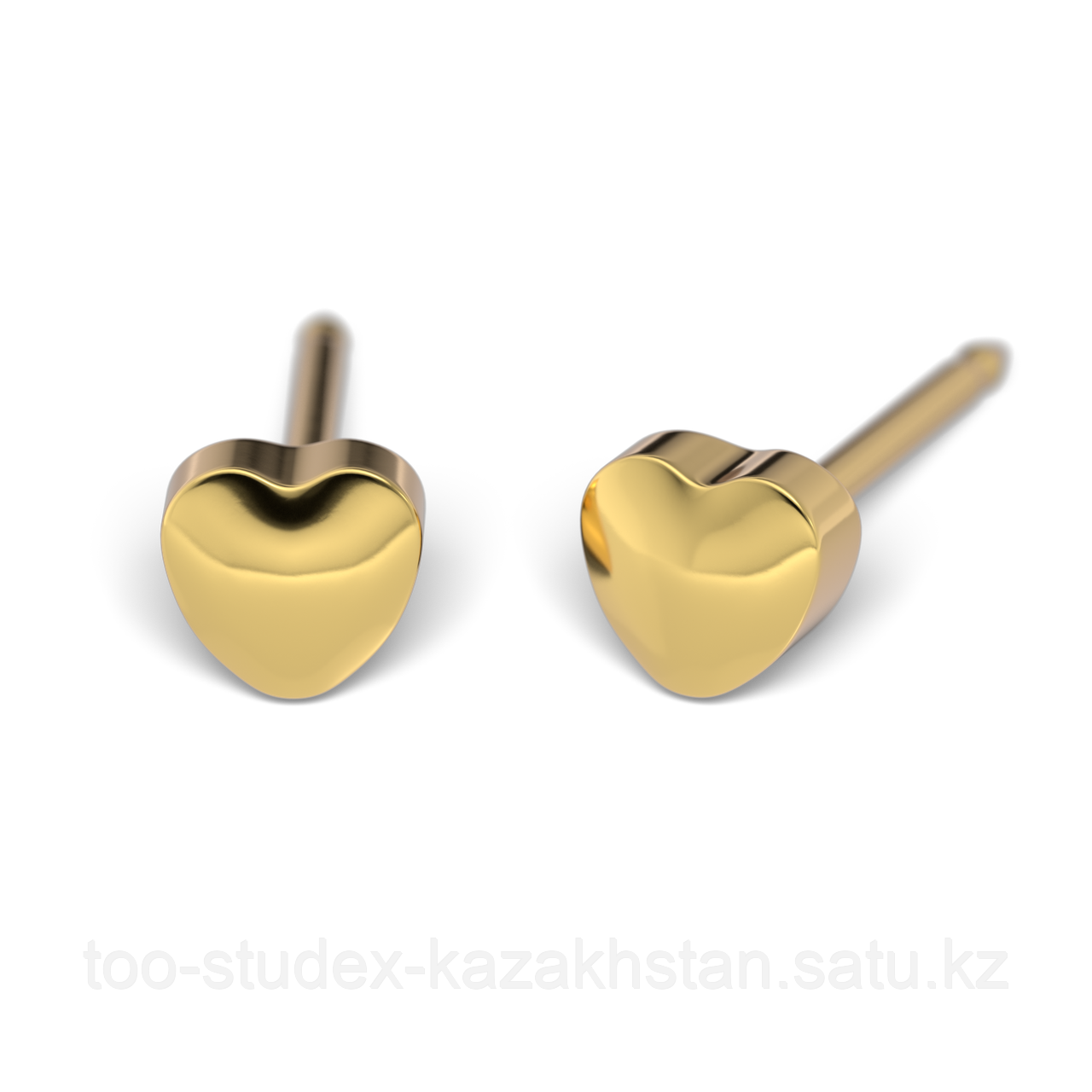 7511-0502 Серьги-иглы System75™ "Сердечки"