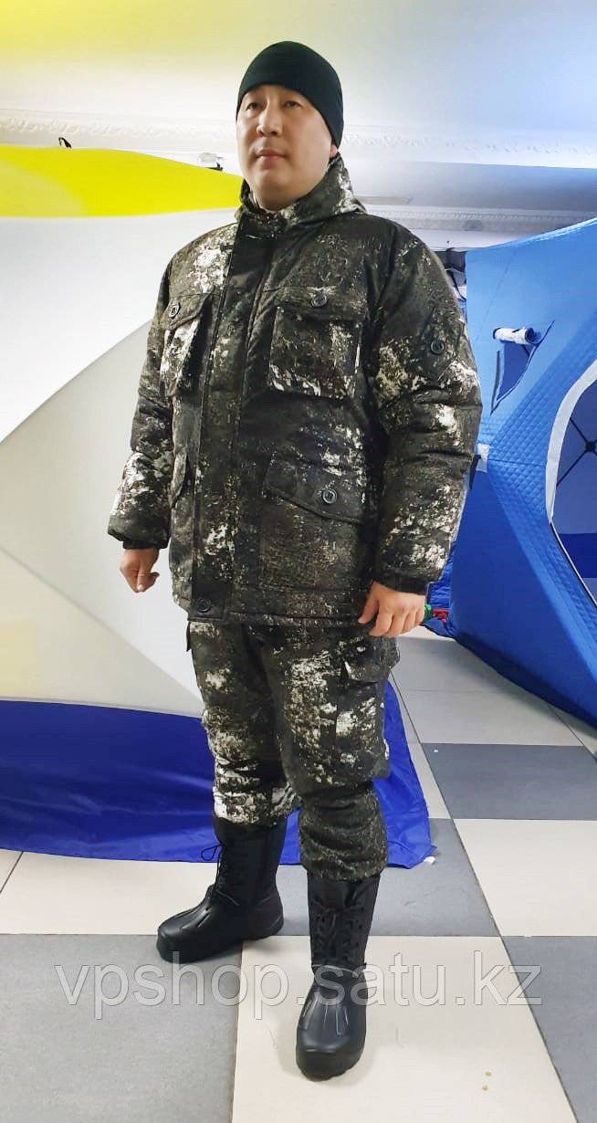 Зимний утепленный камуфляжный костюм "Снежный"
