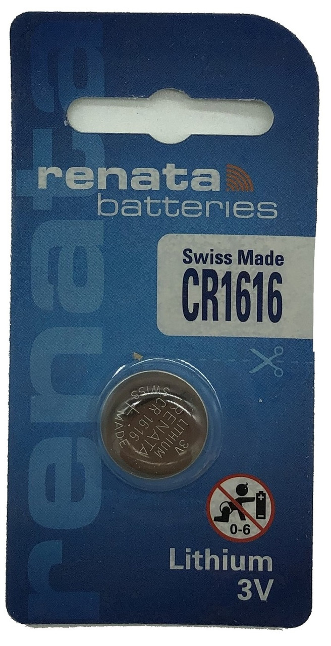Батарейка CR1616 Renata 50mAh, 1 шт, блистер