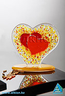 Сувенир из стекла "Сердечко"