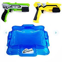 Мега набор 2 Бластера (желтый и зеленый) с Боевой Ареной 86331 Гулливер SPINNER M.A.D