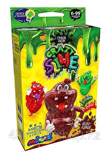 Безопасный образовательный набор для проведения опытов "Crazy Slime-Шоколадный" мини
