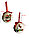Набор елочных украшений шаров в подарочной упаковке 14 штук с рисунком Merry Christmas Believe с совой белая, фото 3