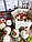 Набор елочных украшений шаров в подарочной упаковке 14 штук с рисунком Merry Christmas Believe с совой белая, фото 9