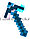 Кирка из Майнкрафта (Minecraft) со звуковым и световым сопровождением синего цвета, фото 5
