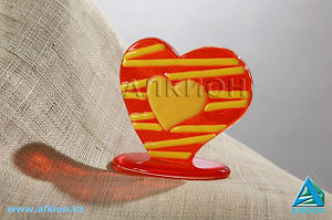 Сувенир из стекла "Сердечко"  