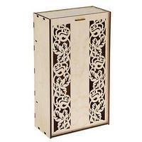 Деревянная коробка с логотипом