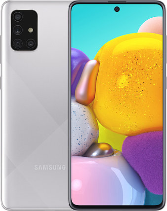 Смартфон Samsung Galaxy A71 128гб Серебристый, фото 2