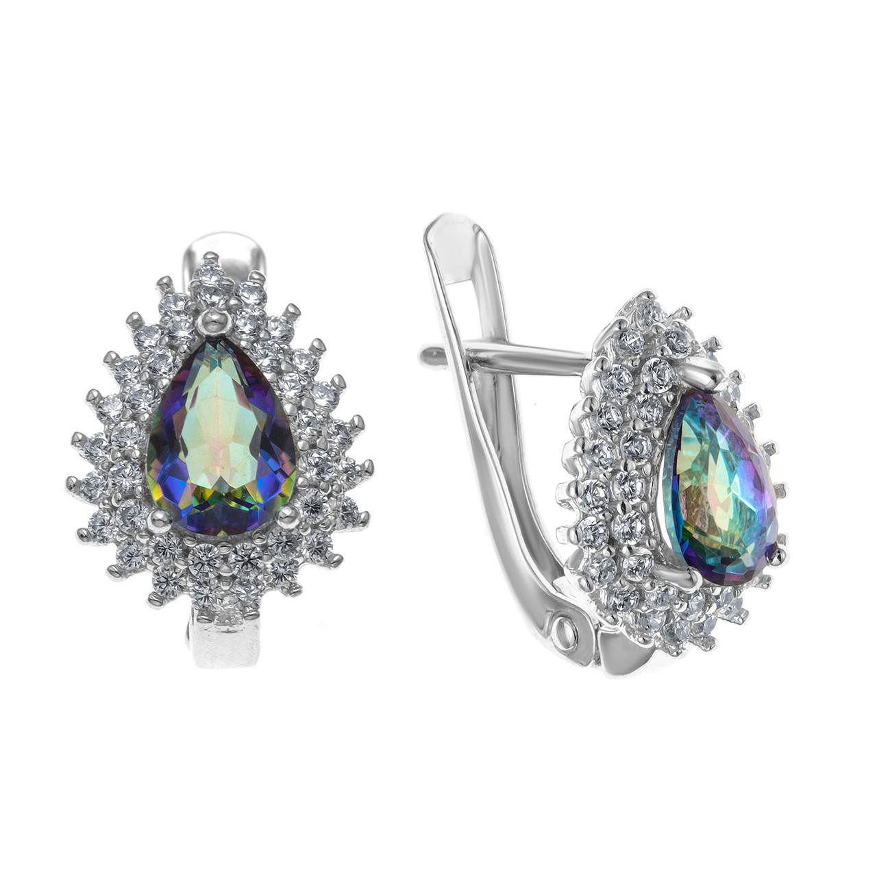 Серьги TEOSA серебро с родием E-DRGR00941-MQ