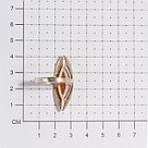 Кольцо Янтарная лагуна серебро без покрытия 2LP193, фото 2